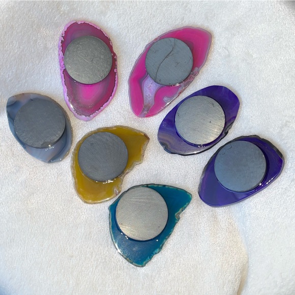 Geode HEAVY duty magnets. Geodes. Magnets. Home decor. Handmade. - Picture 4 of 6
